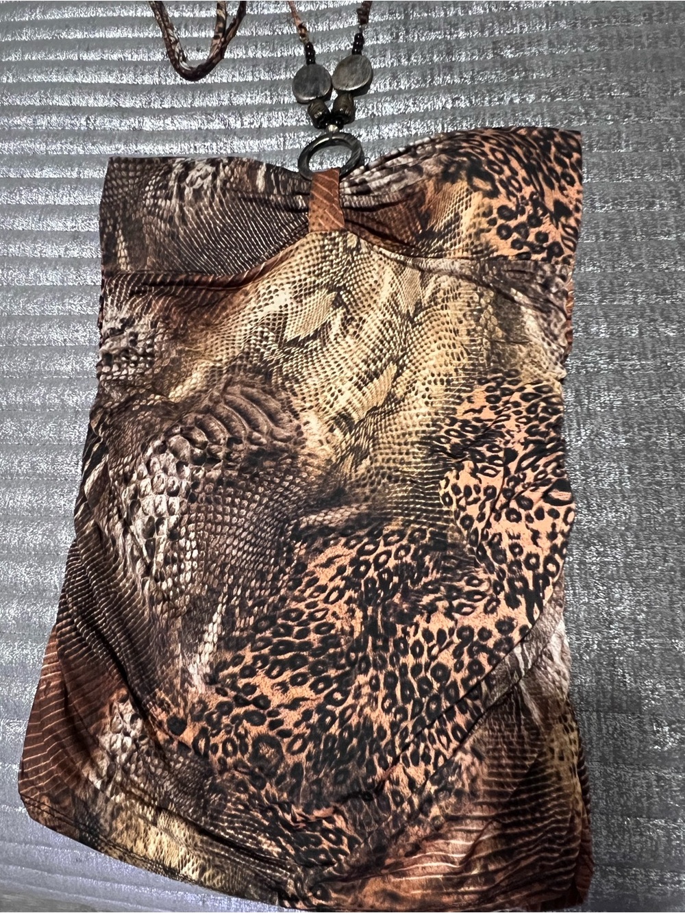 Animal Print Strapless Tube Top